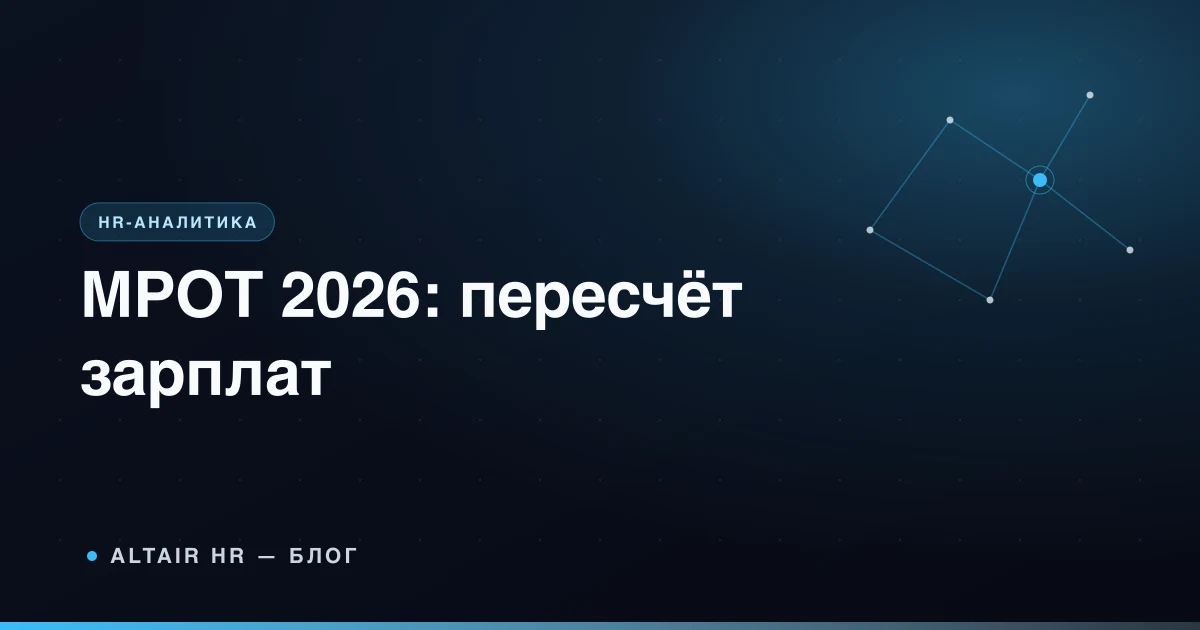МРОТ 2026 и чек-лист пересчёта зарплат для малого и среднего бизнеса